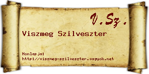 Viszmeg Szilveszter névjegykártya